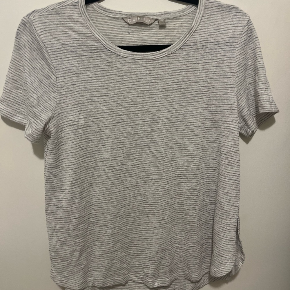 stripped athleta tee-shirt